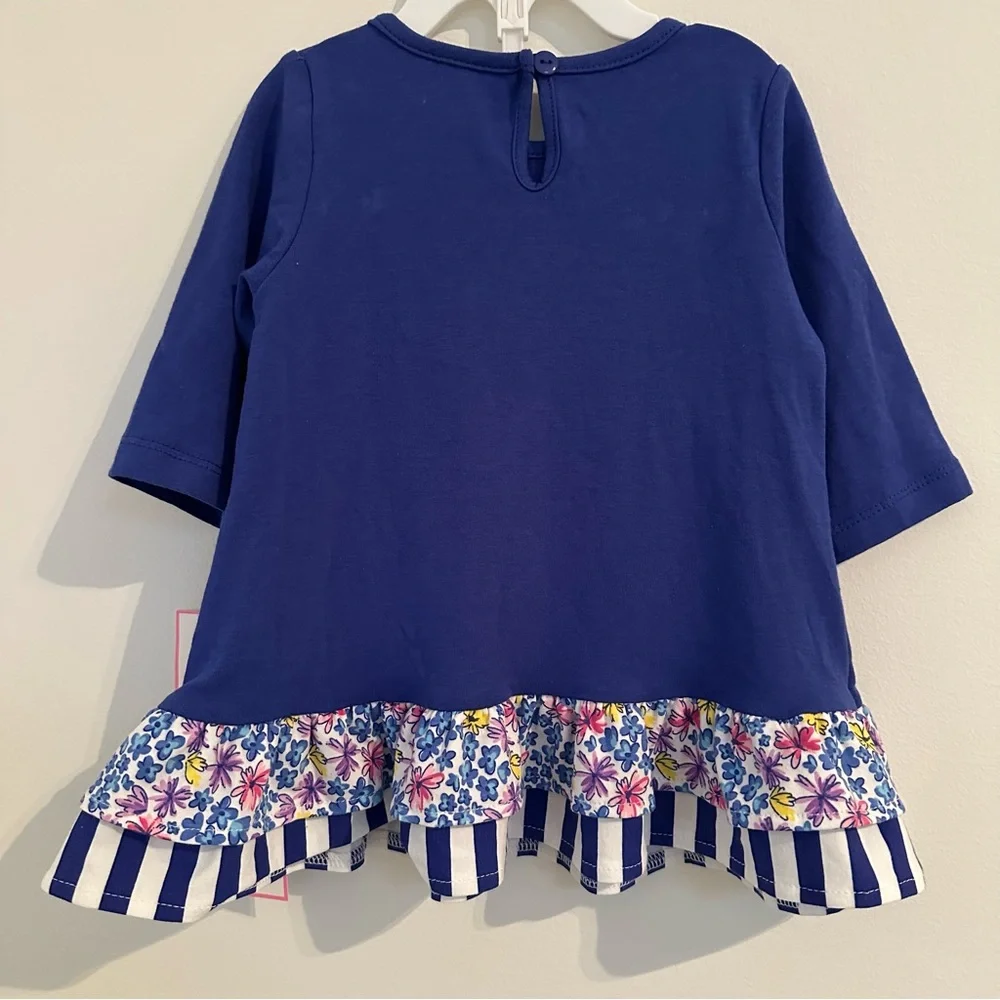 NEW NWT Rare Editions size 18 months Unicorn 2 piece Outfit Mixed Print